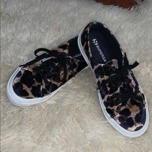 Leopard Print Superga Size 7